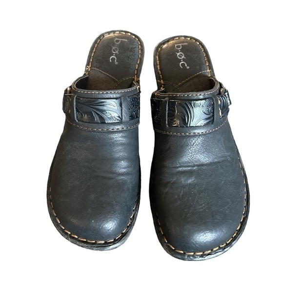 BOC Black‎ Tooled Clogs Size 8M - Picture 2 of 9